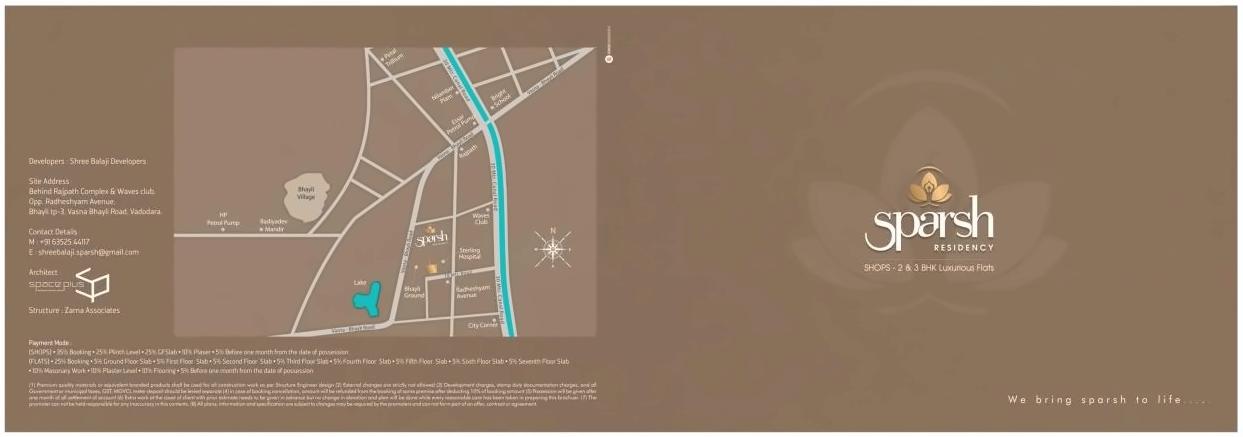  of real estate project Sparsh Residency located at Bhayli, Vadodara, Gujarat