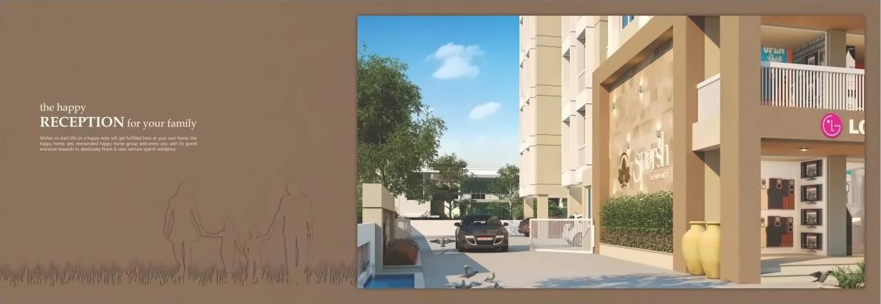 3D Elevation of real estate project Sparsh Residency located at Bhayli, Vadodara, Gujarat