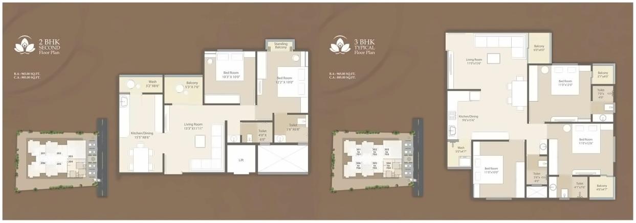 Layout of real estate project Sparsh Residency located at Bhayli, Vadodara, Gujarat