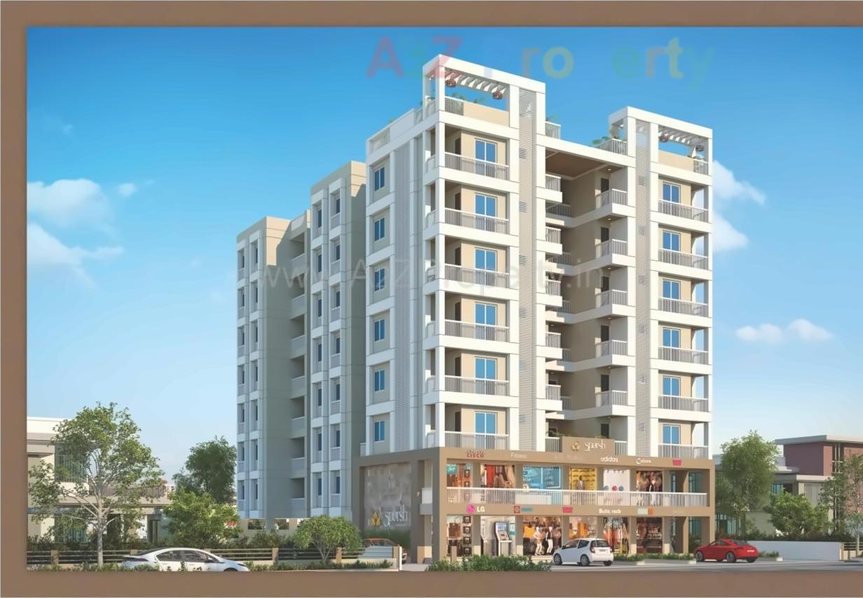3D Elevation of real estate project Sparsh Residency located at Bhayli, Vadodara, Gujarat