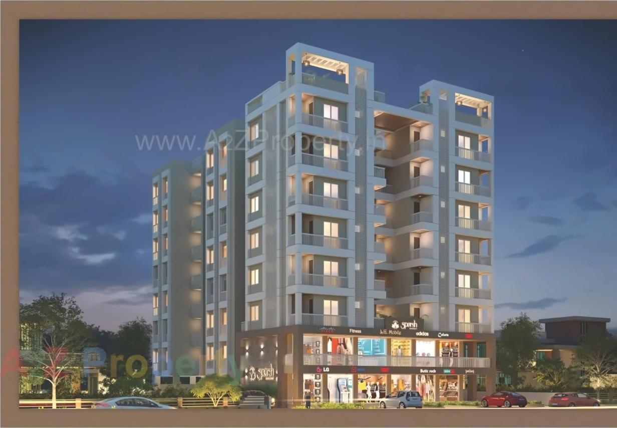 3D Elevation of real estate project Sparsh Residency located at Bhayli, Vadodara, Gujarat