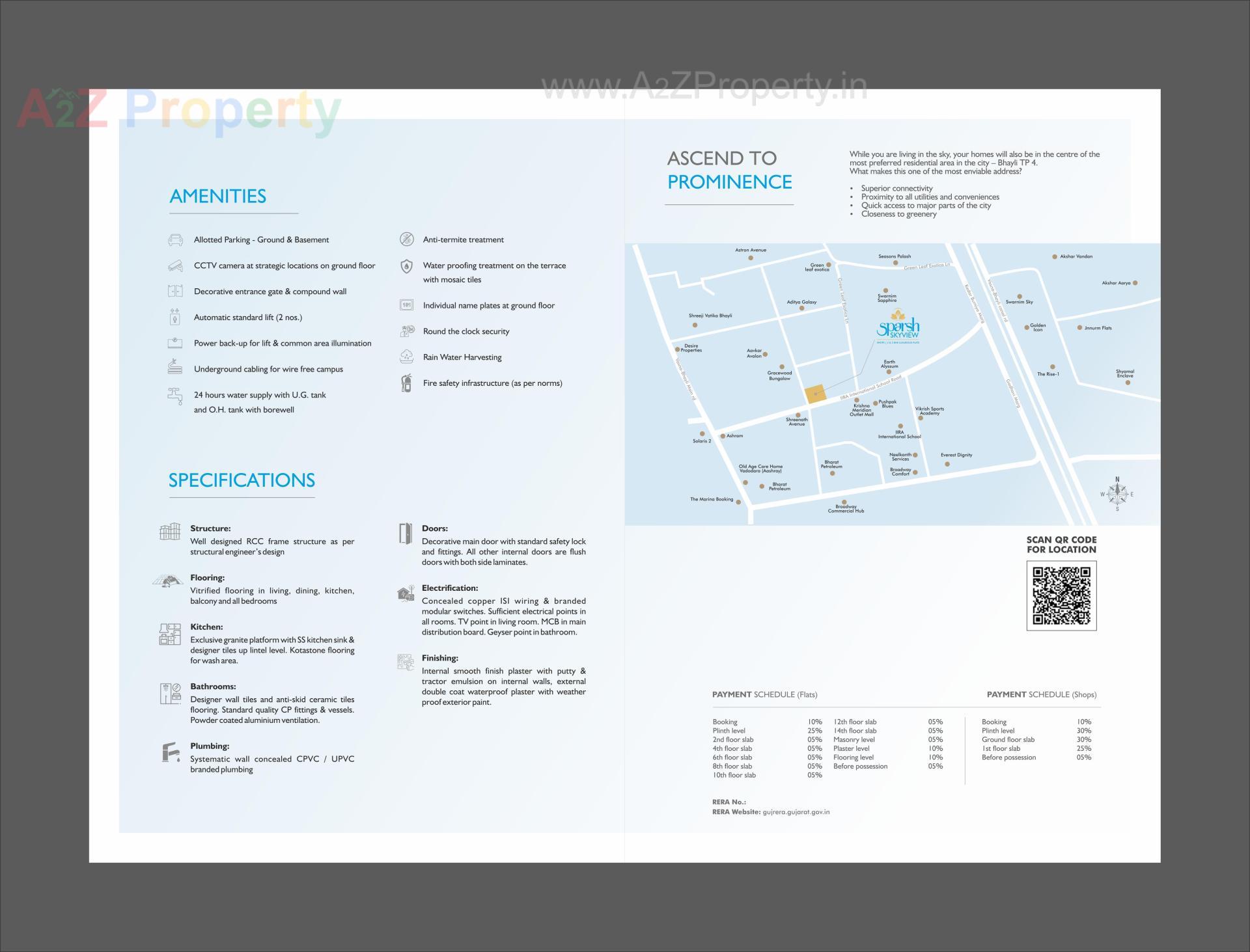  of real estate project Sparsh Skyview located at Bhayli, Vadodara, Gujarat