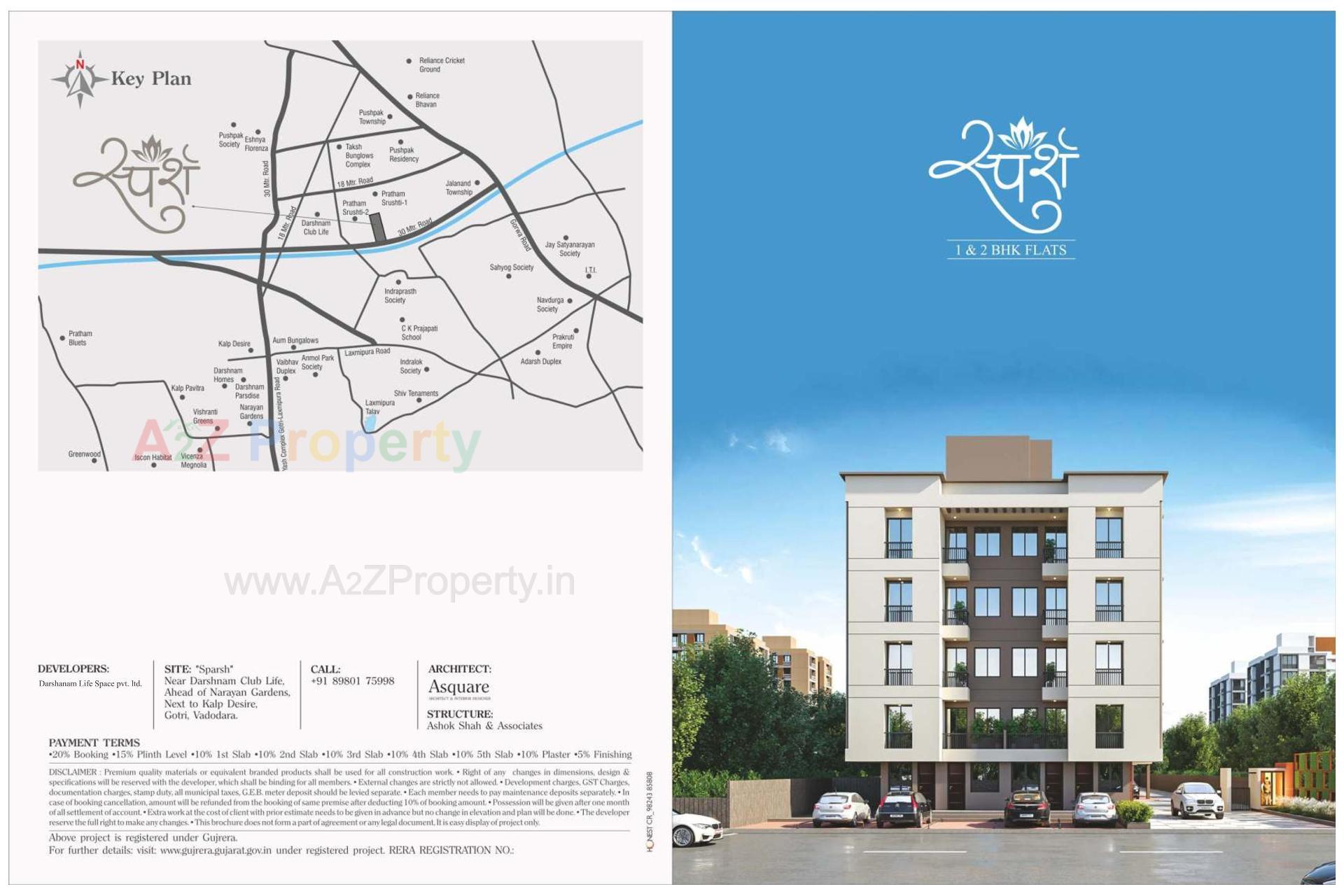  of real estate project Sparsh located at Gorva, Vadodara, Gujarat