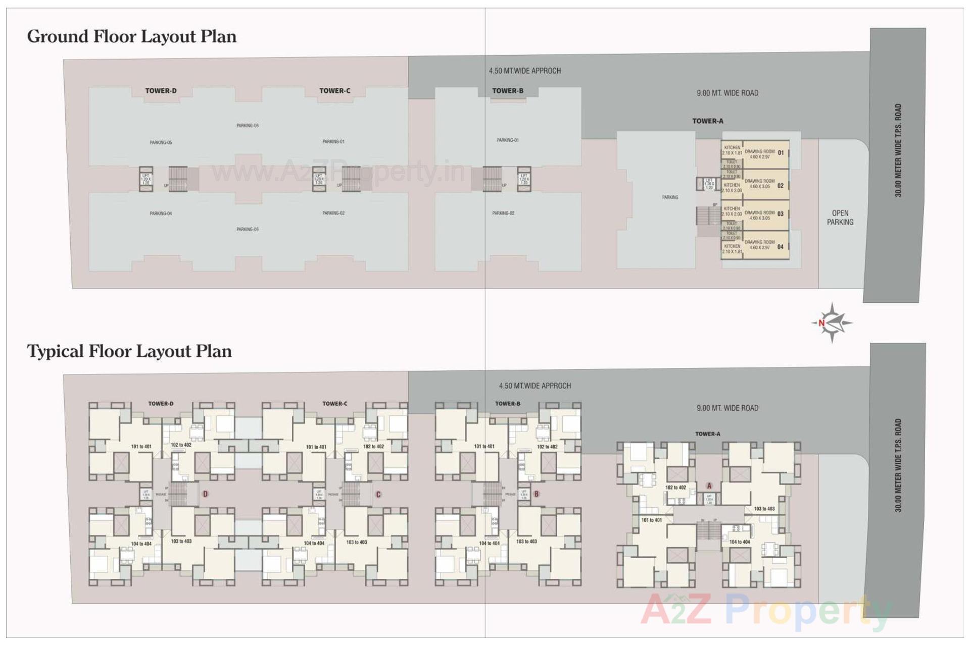 Layout of real estate project Sparsh located at Gorva, Vadodara, Gujarat