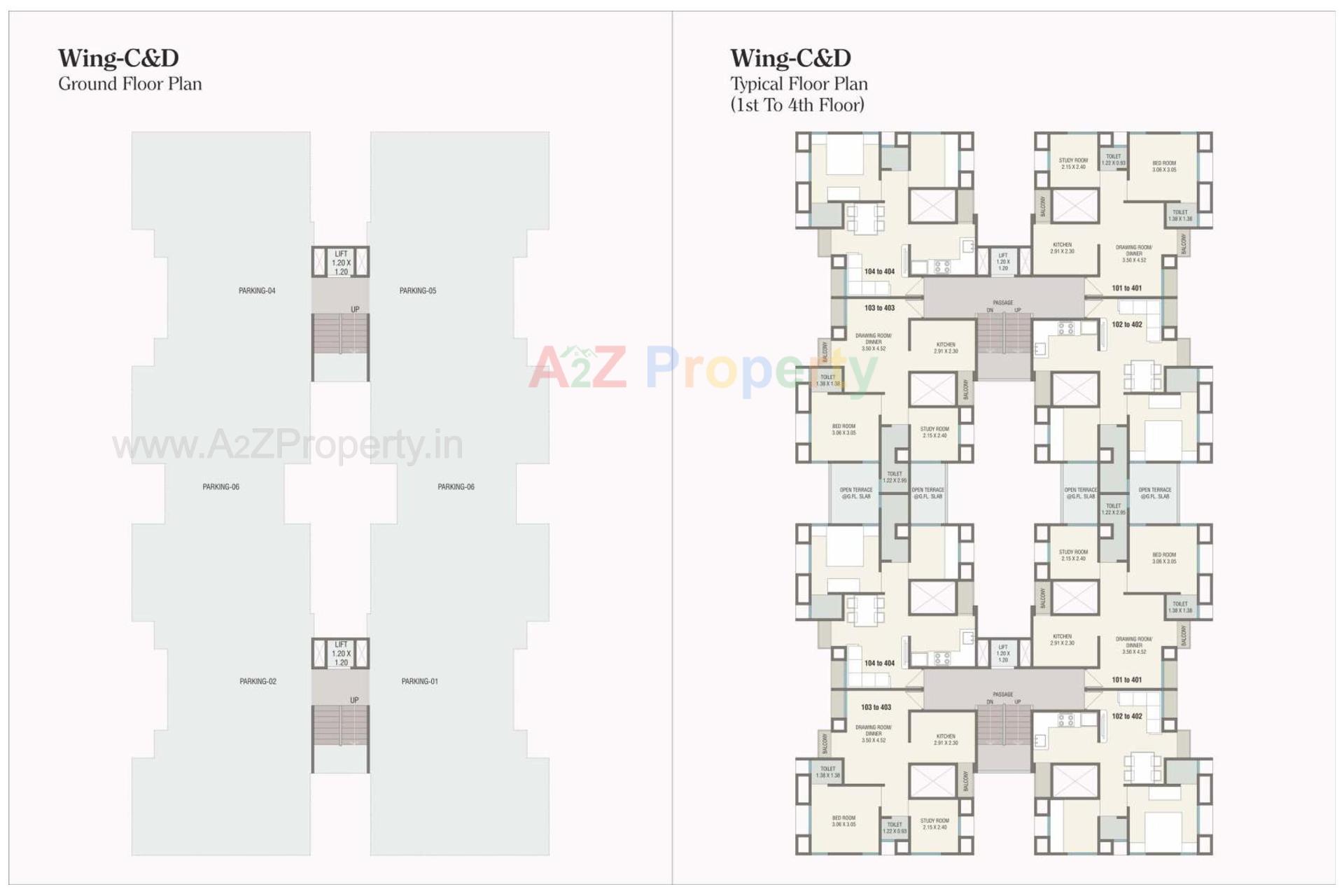 Layout of real estate project Sparsh located at Gorva, Vadodara, Gujarat