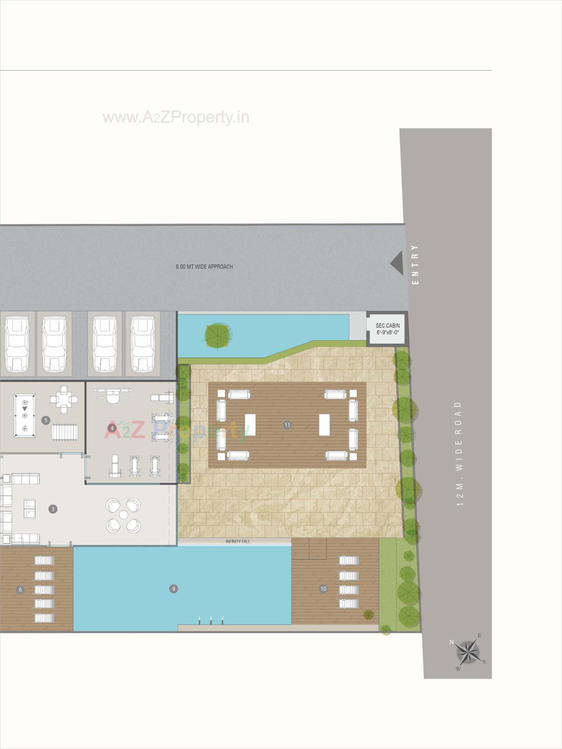 Layout of real estate project Spenser X Gold located at Ankodiya, Vadodara, Gujarat