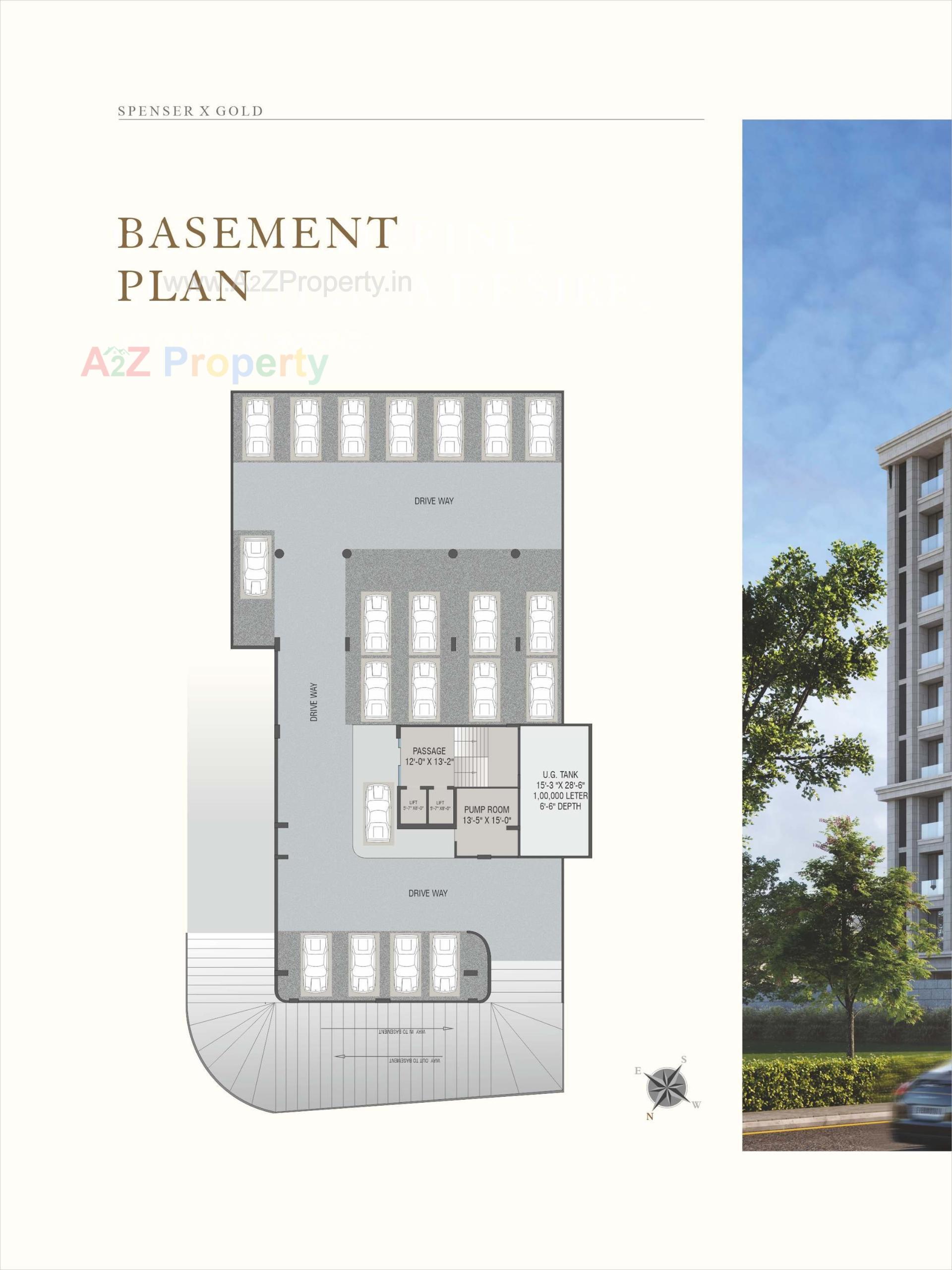 Layout of real estate project Spenser X Gold located at Ankodiya, Vadodara, Gujarat