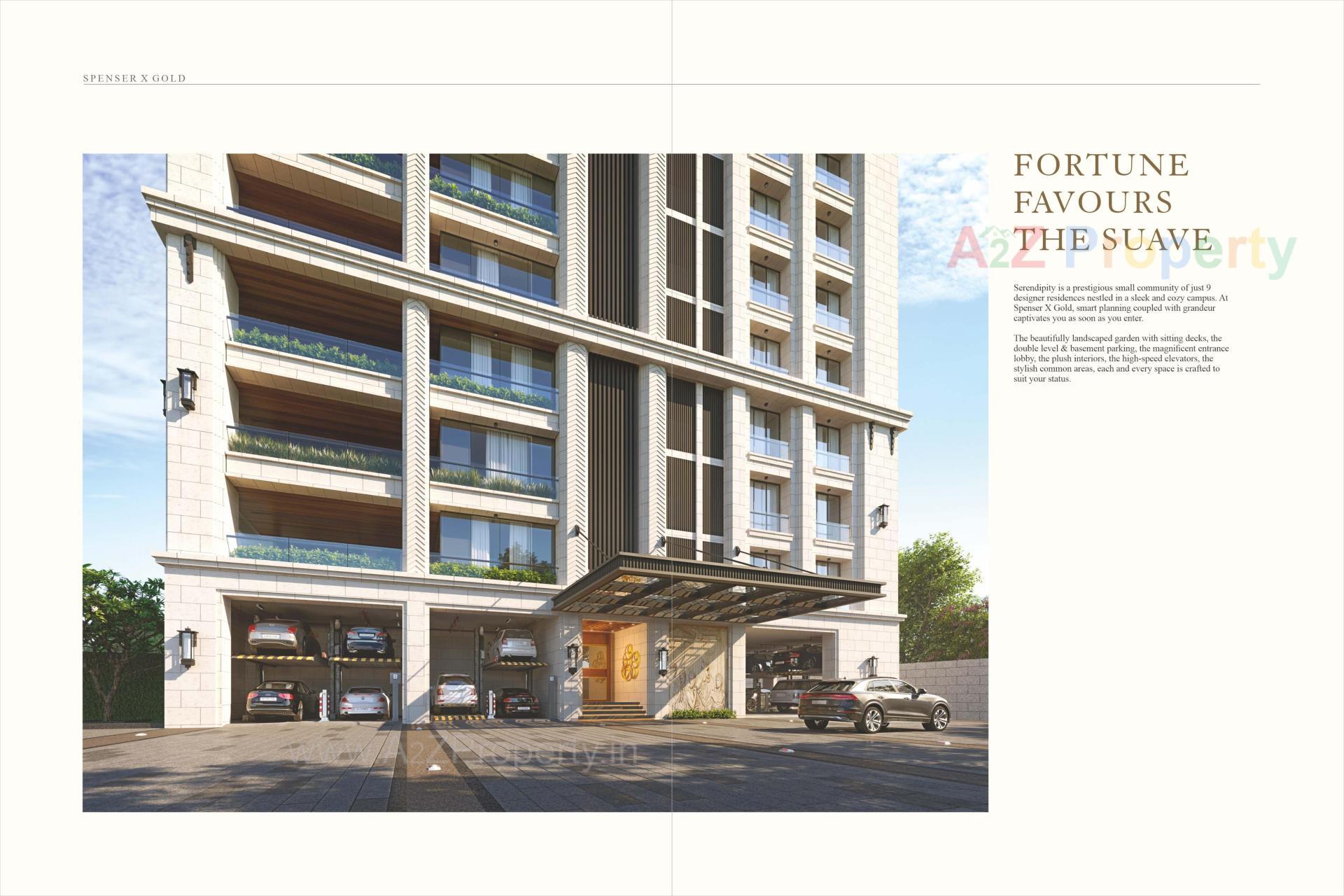 3D Elevation of real estate project Spenser X Gold located at Ankodiya, Vadodara, Gujarat