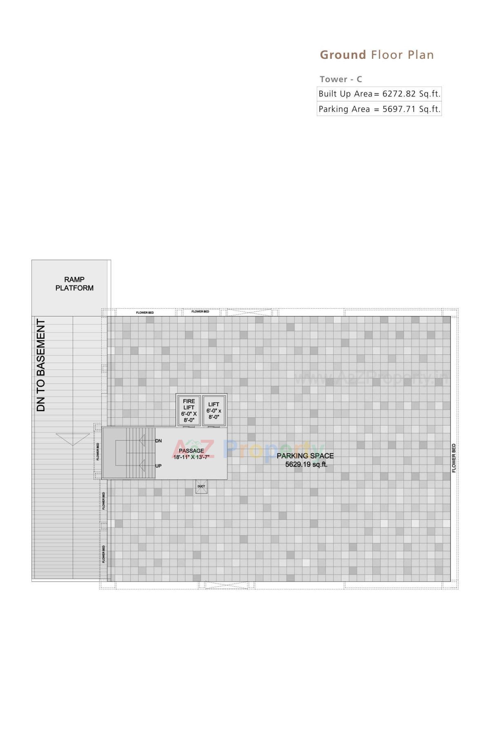 Layout of real estate project Spenser X Marina located at Khanpur, Vadodara, Gujarat