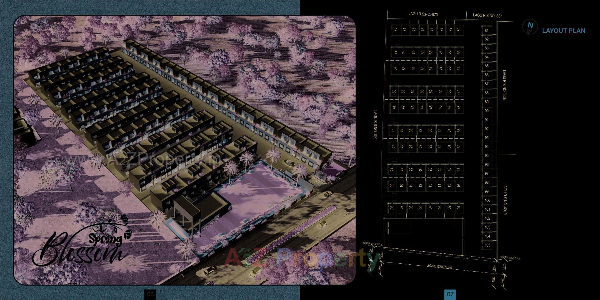  of real estate project Spring Blossom located at Karjan, Vadodara, Gujarat