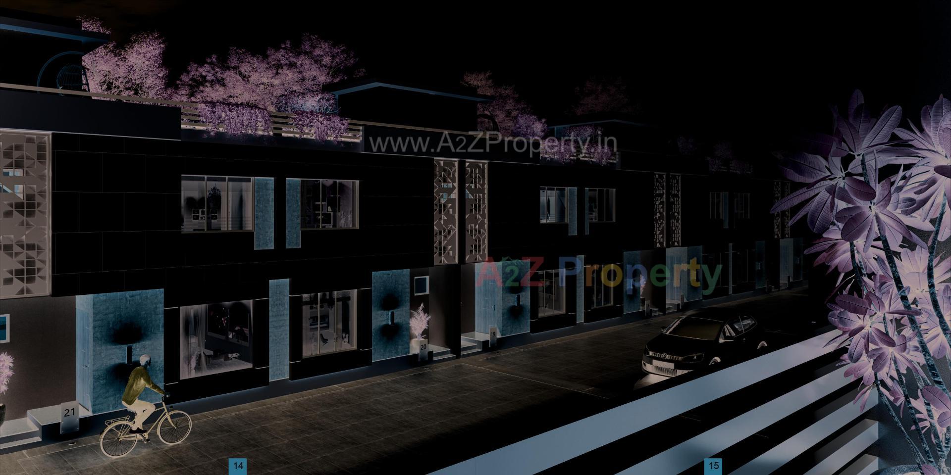 3D Elevation of real estate project Spring Blossom located at Karjan, Vadodara, Gujarat