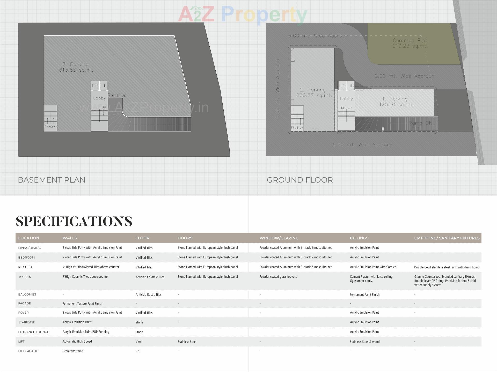 Layout of real estate project Spring's Exotica located at Bhayli, Vadodara, Gujarat