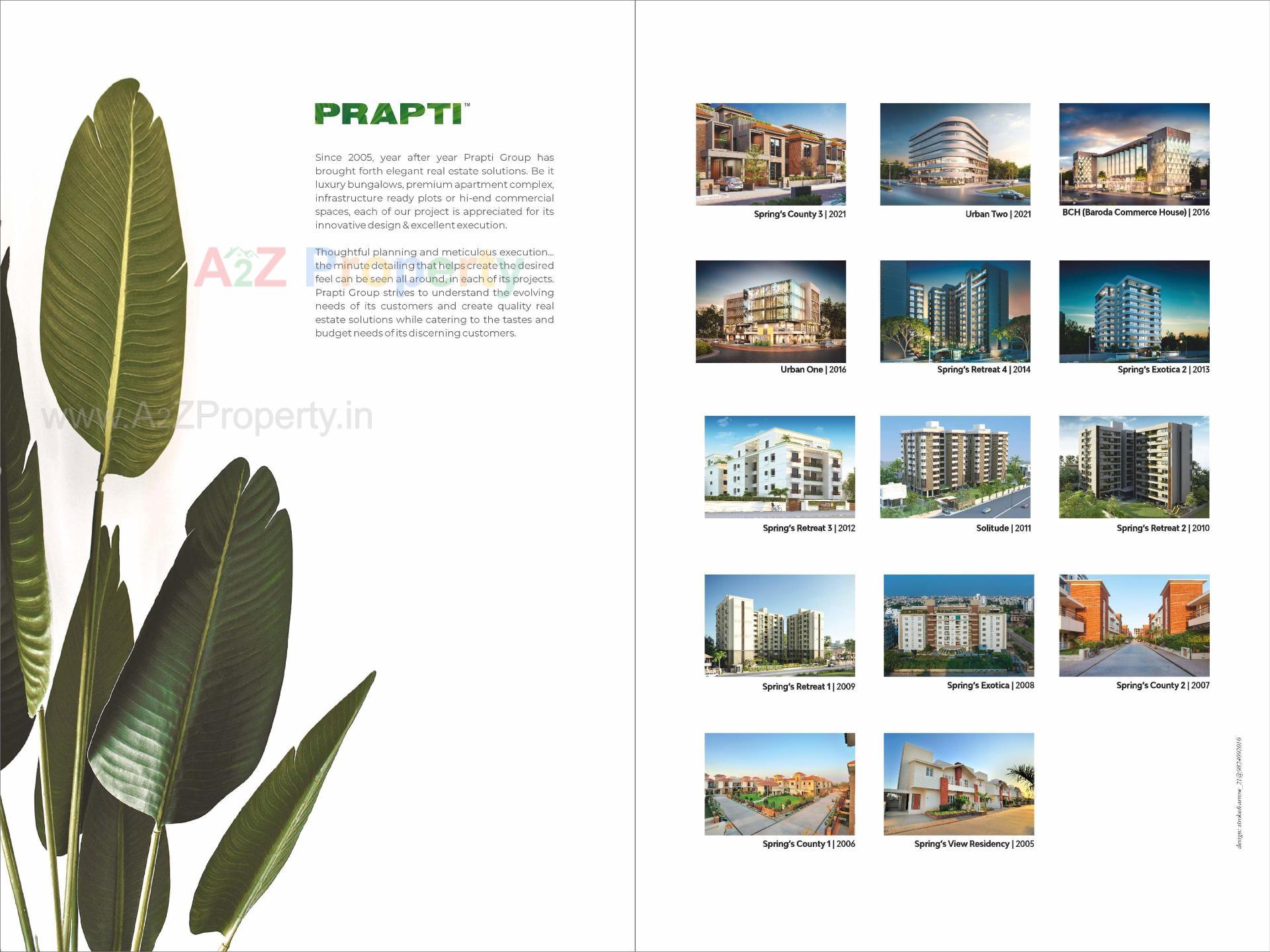  of real estate project Spring's Exotica located at Bhayli, Vadodara, Gujarat