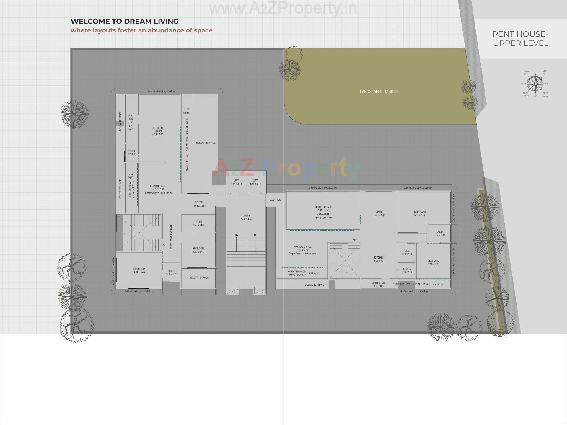 Layout of real estate project Spring's Exotica located at Bhayli, Vadodara, Gujarat