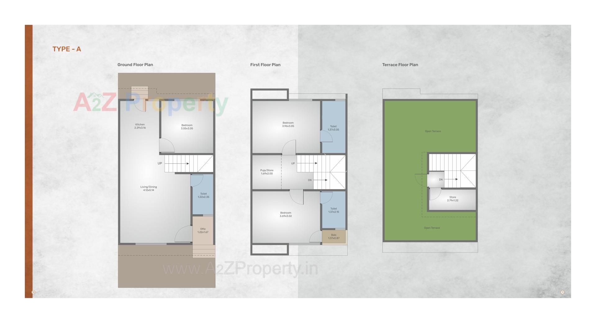 Layout of real estate project Spring Woods located at Tarsali, Vadodara, Gujarat