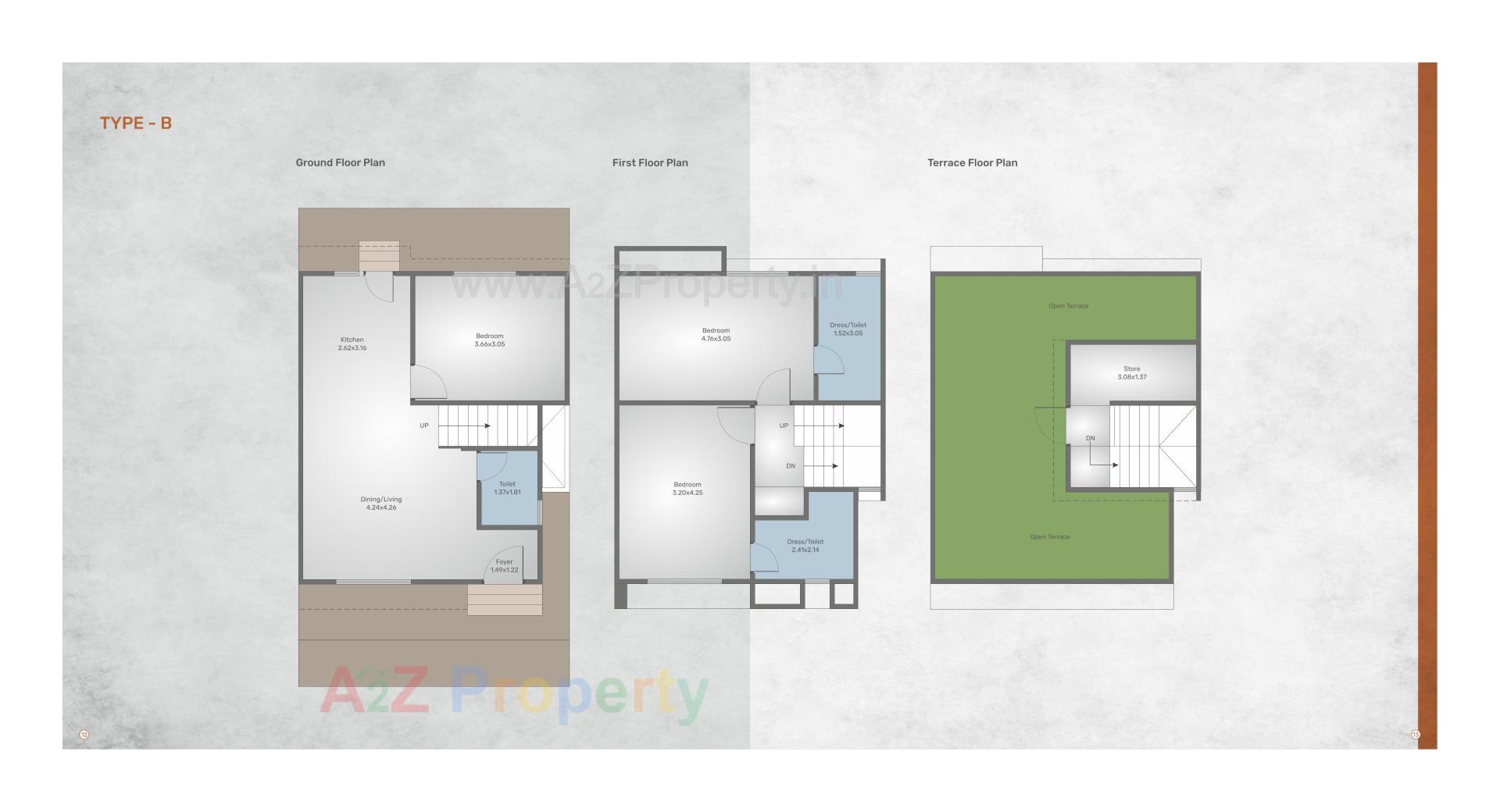 Layout of real estate project Spring Woods located at Tarsali, Vadodara, Gujarat