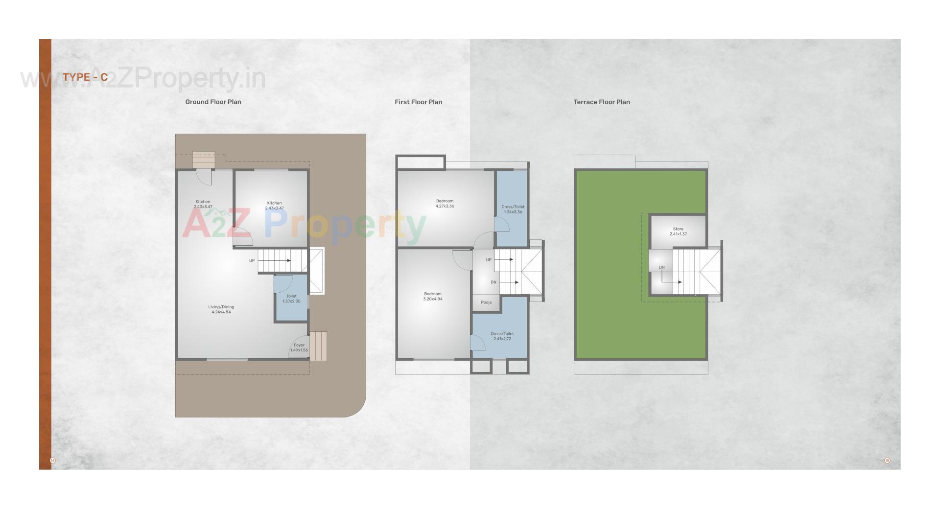 Layout of real estate project Spring Woods located at Tarsali, Vadodara, Gujarat