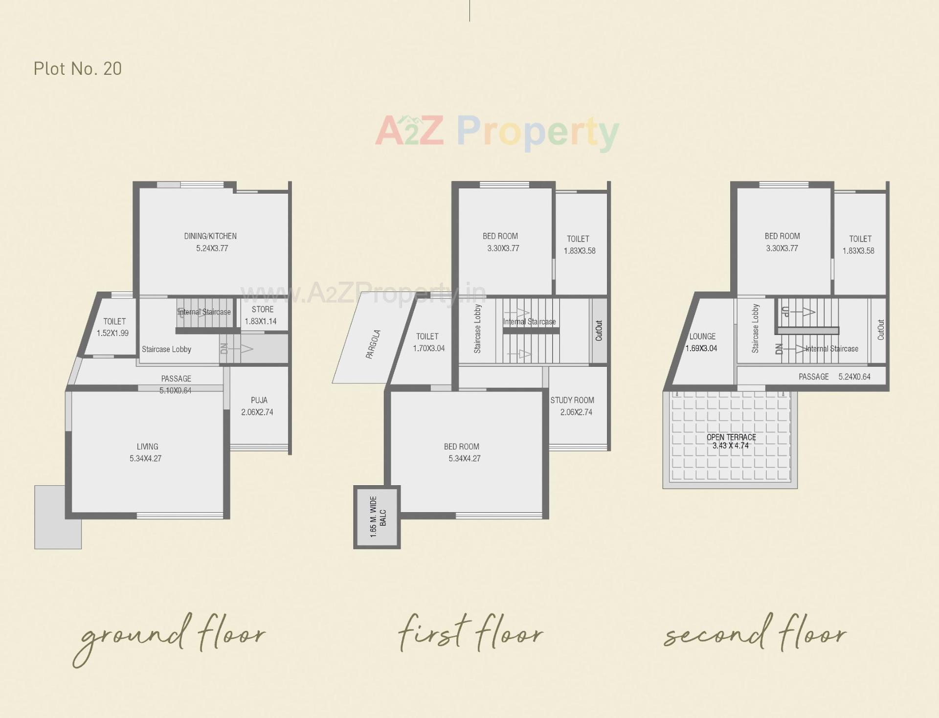 Layout of real estate project Springs County located at Bhayli, Vadodara, Gujarat