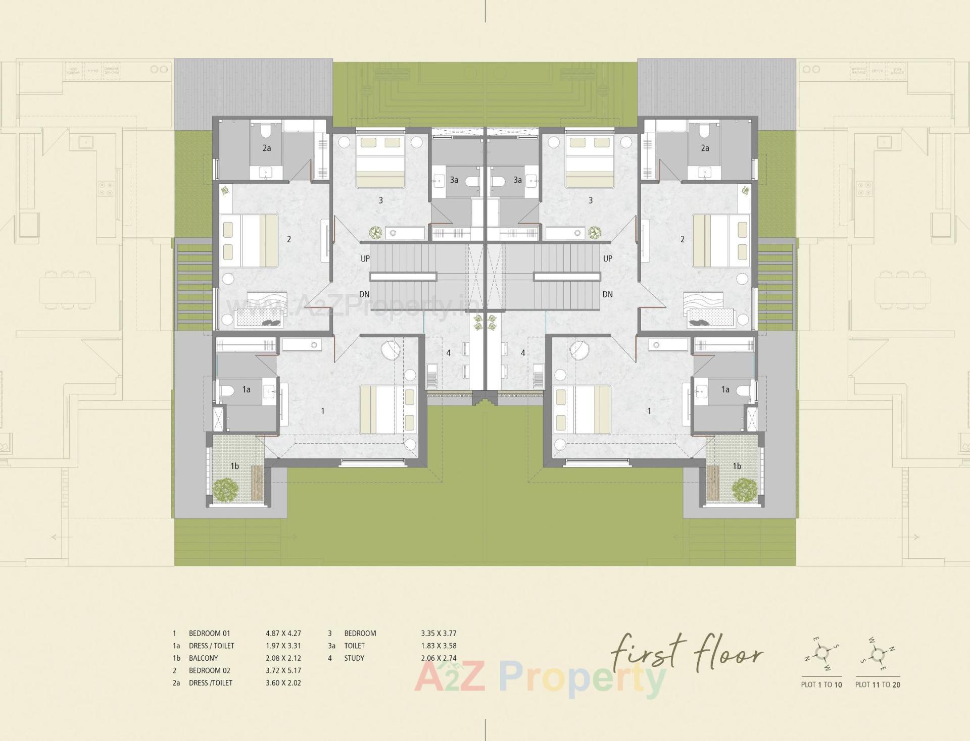 Layout of real estate project Springs County located at Bhayli, Vadodara, Gujarat