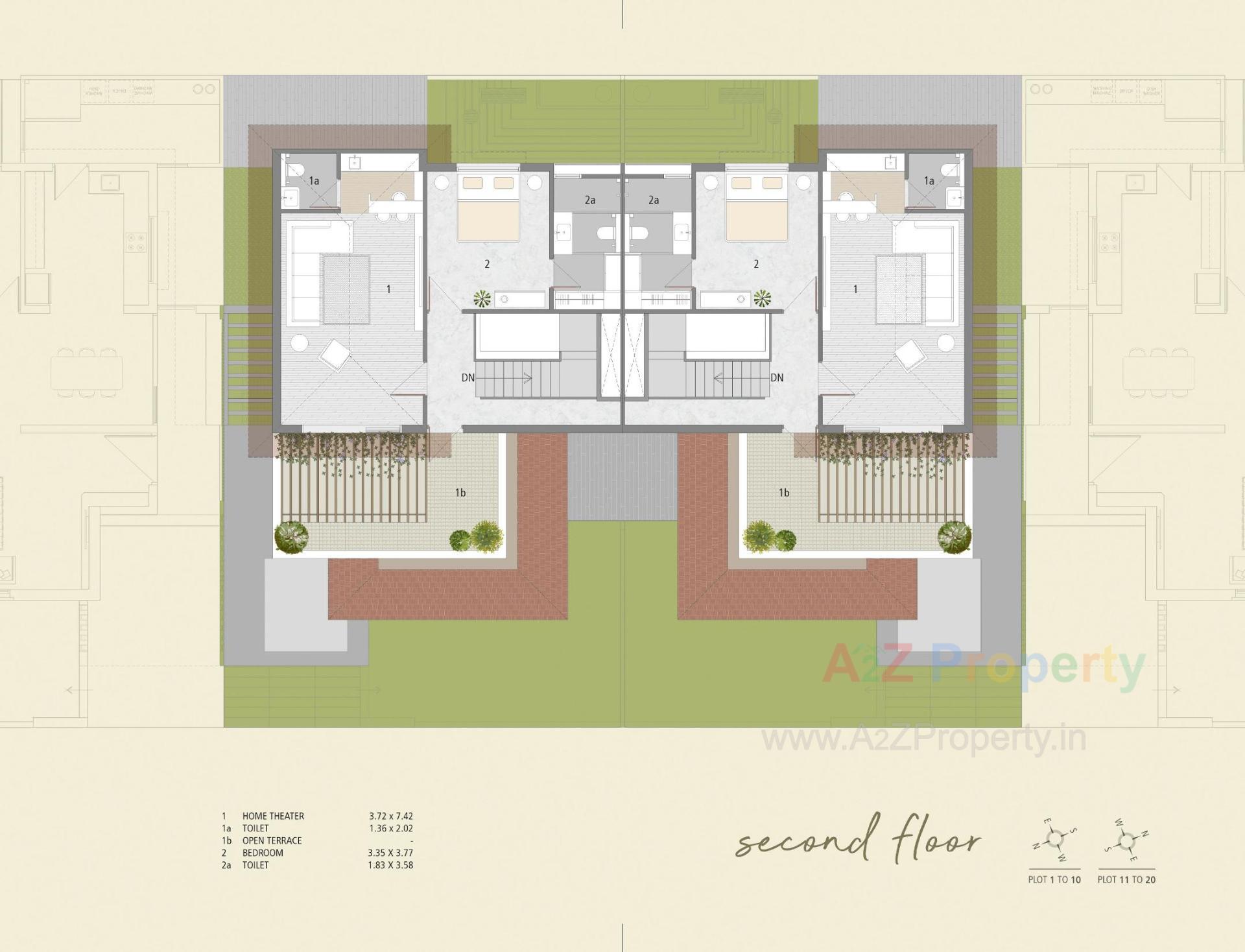Layout of real estate project Springs County located at Bhayli, Vadodara, Gujarat