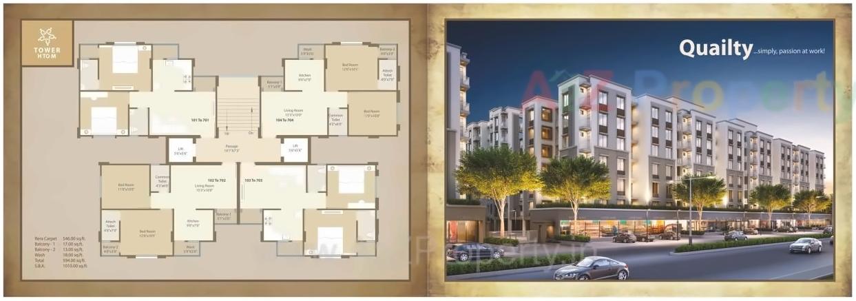 Layout of real estate project Star City located at Tandalja, Vadodara, Gujarat