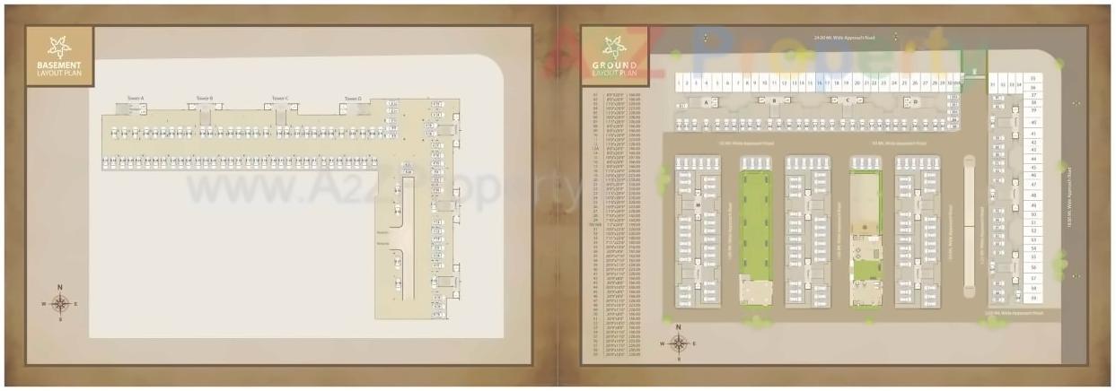 Layout of real estate project Star City located at Tandalja, Vadodara, Gujarat