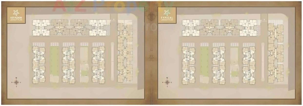 Layout of real estate project Star City located at Tandalja, Vadodara, Gujarat