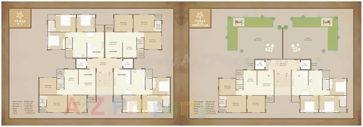 Layout of real estate project Star City located at Tandalja, Vadodara, Gujarat