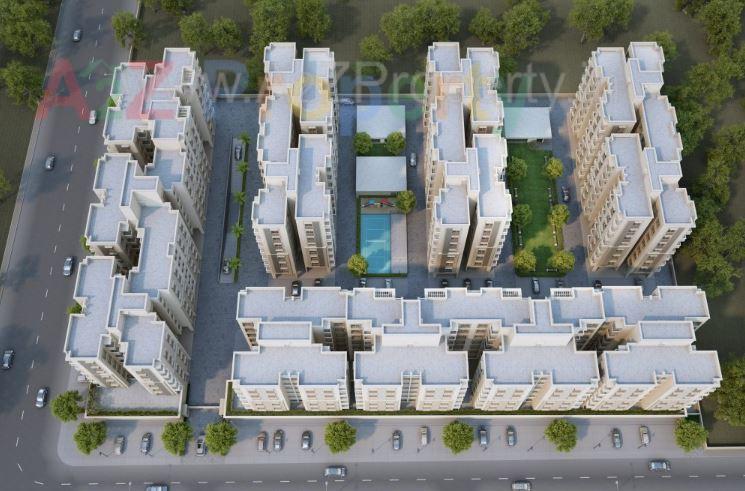 3D Elevation of real estate project Star City Ii located at Tandalja, Vadodara, Gujarat