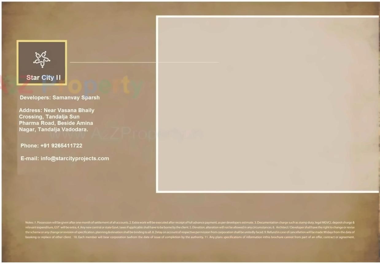  of real estate project Star City Ii located at Tandalja, Vadodara, Gujarat