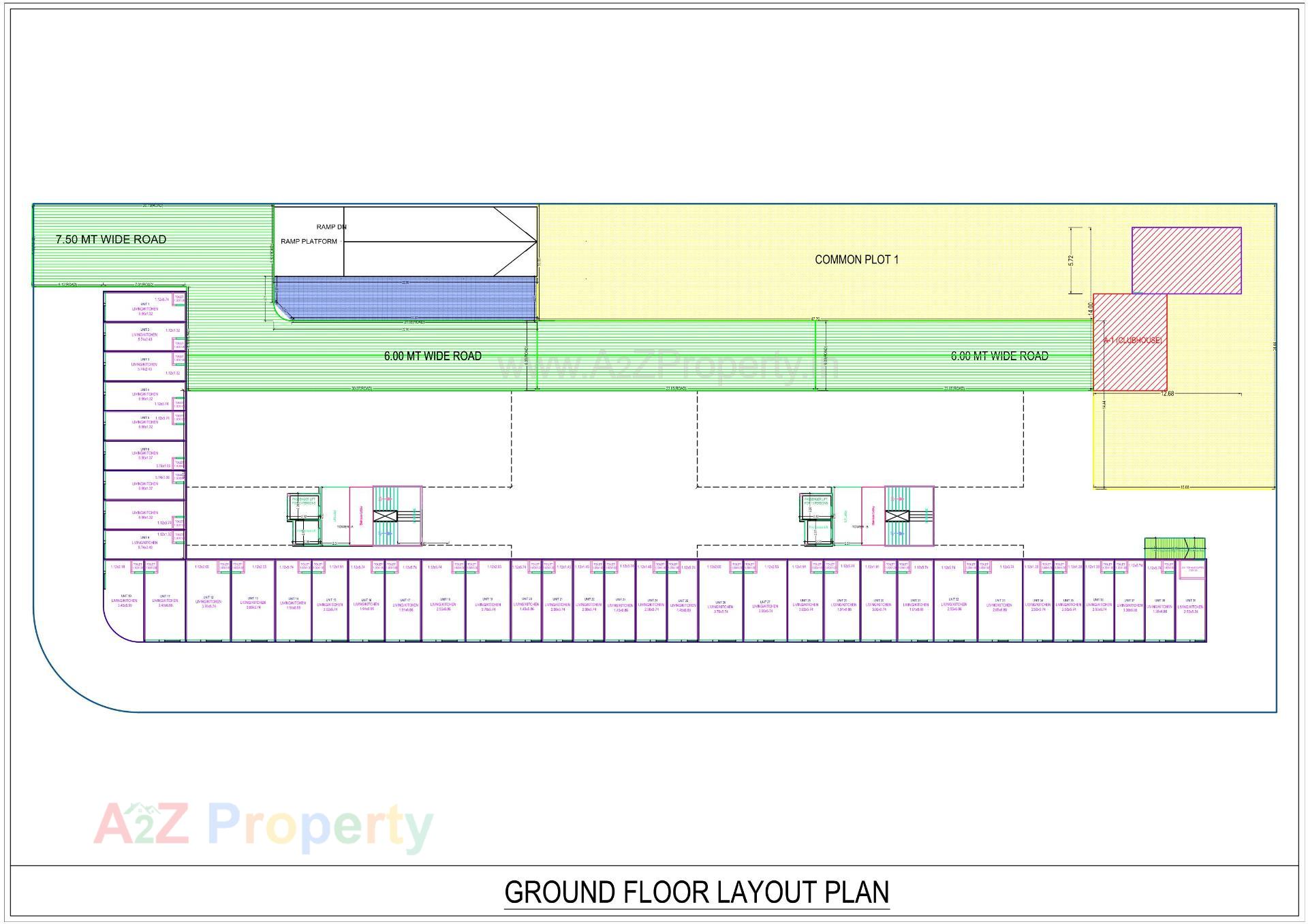 Layout of real estate project Star City located at Tandalja, Vadodara, Gujarat