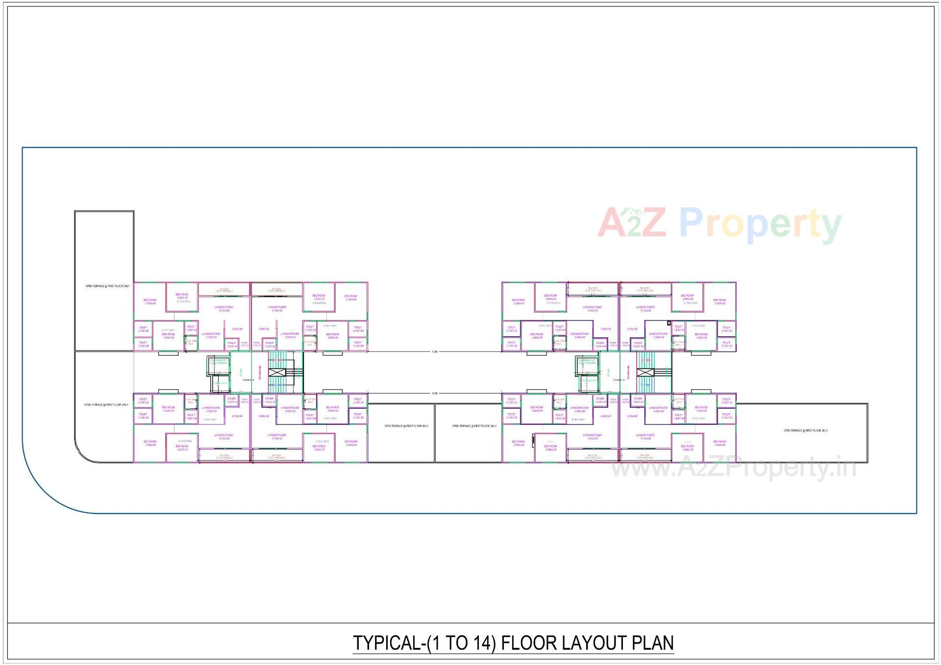 Layout of real estate project Star City located at Tandalja, Vadodara, Gujarat