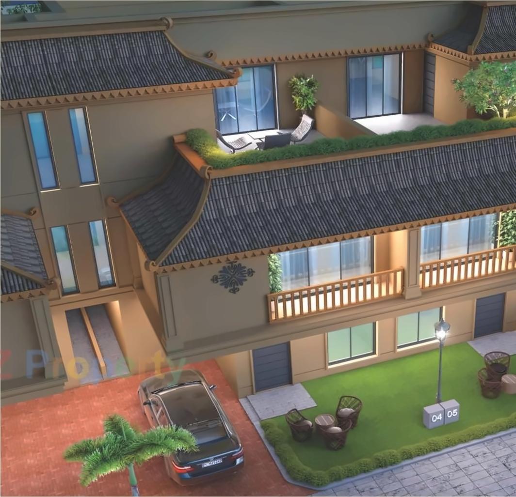 3D Elevation of real estate project Sthapatya Shreem located at Sevasi, Vadodara, Gujarat