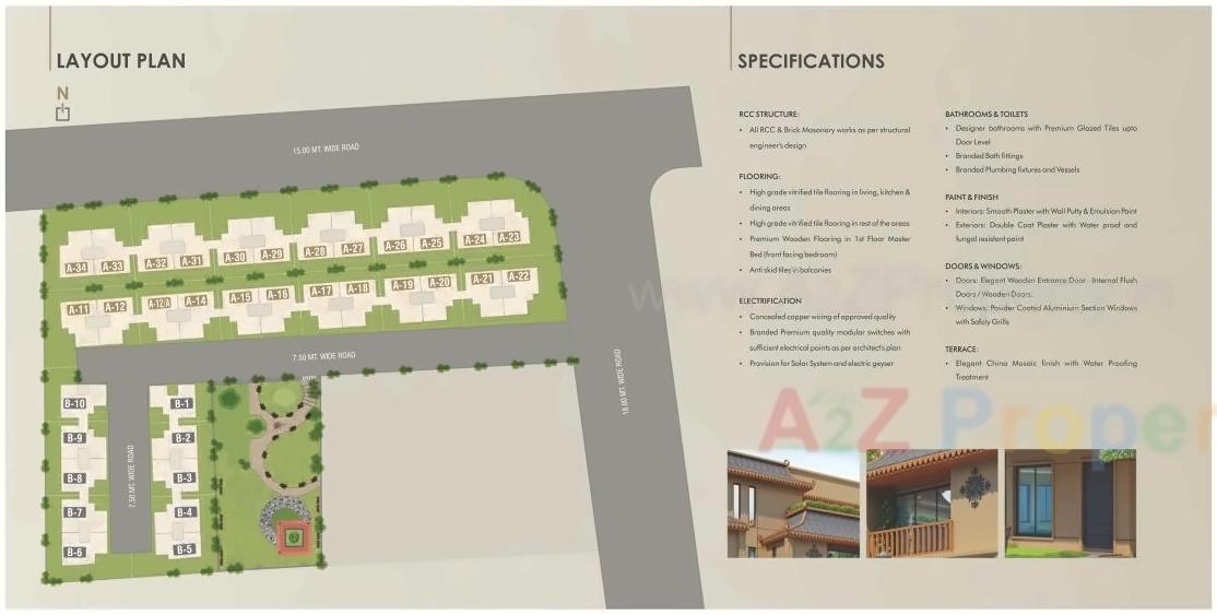 Layout of real estate project Sthapatya Shreem located at Sevasi, Vadodara, Gujarat