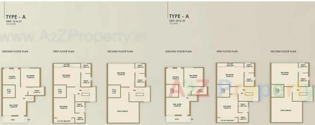 Layout of real estate project Sthapatya Shreem located at Sevasi, Vadodara, Gujarat