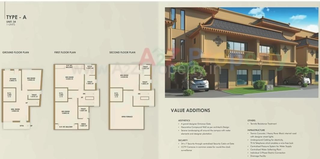 Layout of real estate project Sthapatya Shreem located at Sevasi, Vadodara, Gujarat