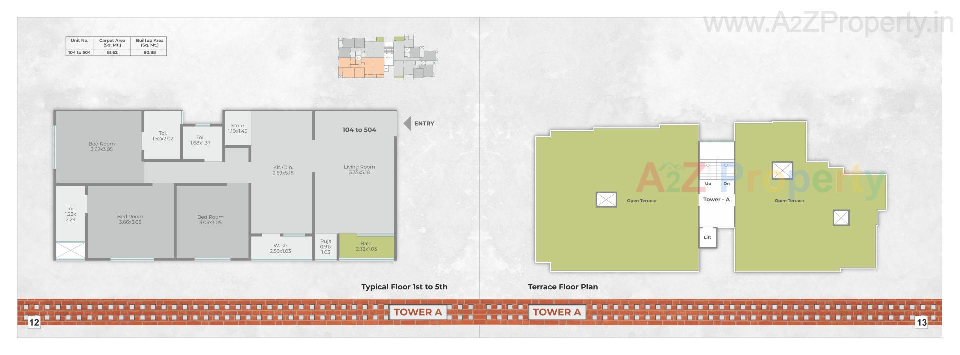 Layout of real estate project Suhrad Residency located at Sayajipura, Vadodara, Gujarat