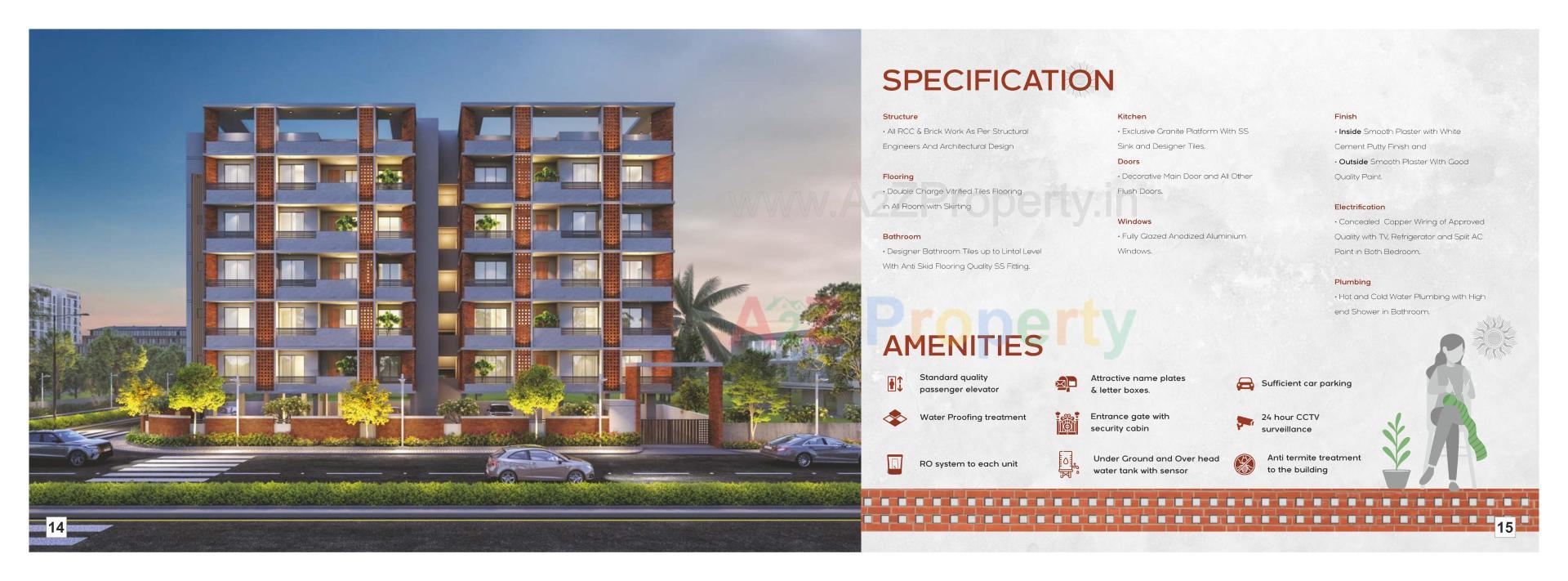  of real estate project Suhrad Residency located at Sayajipura, Vadodara, Gujarat