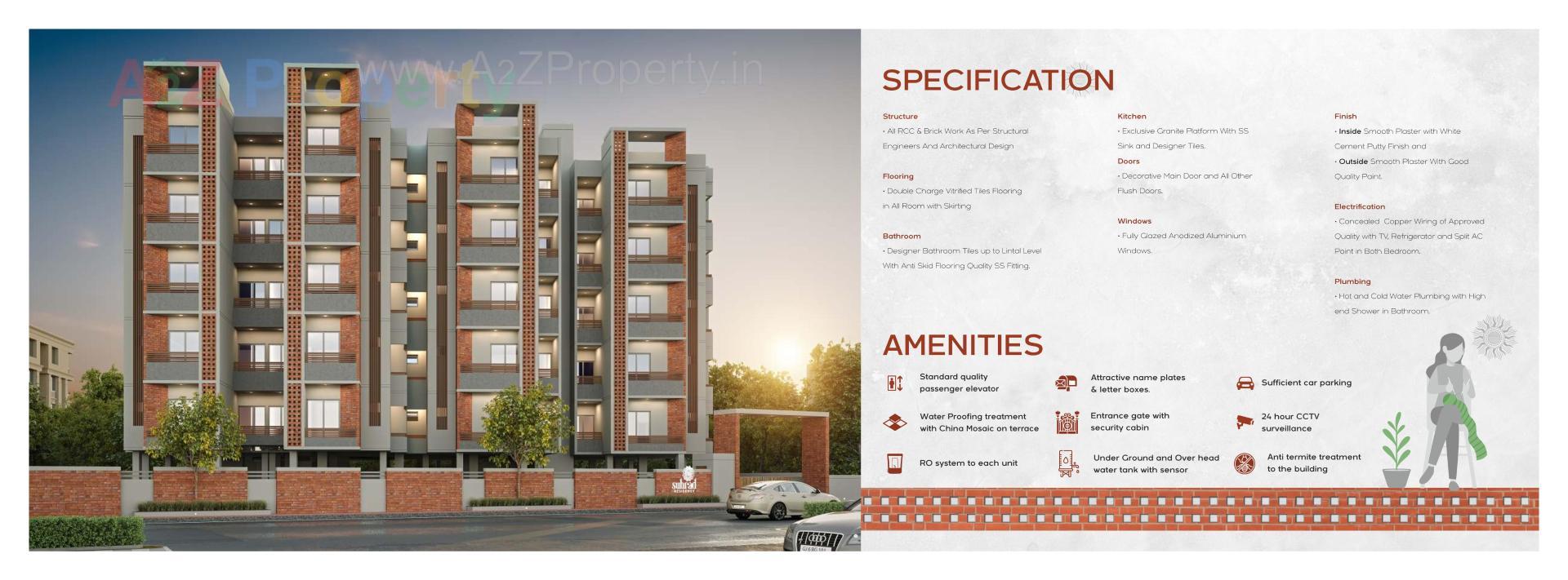  of real estate project Suhrad Residency located at Sayajipura, Vadodara, Gujarat