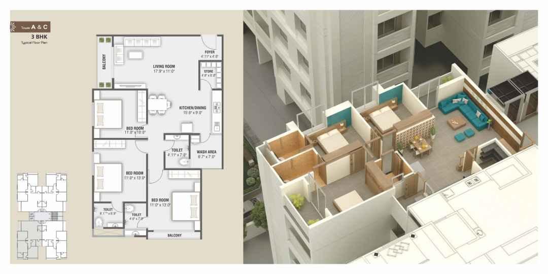 Sun Antilia Floor Plan A C of real estate project Sun Antilia located at Harni, Vadodara, Gujarat