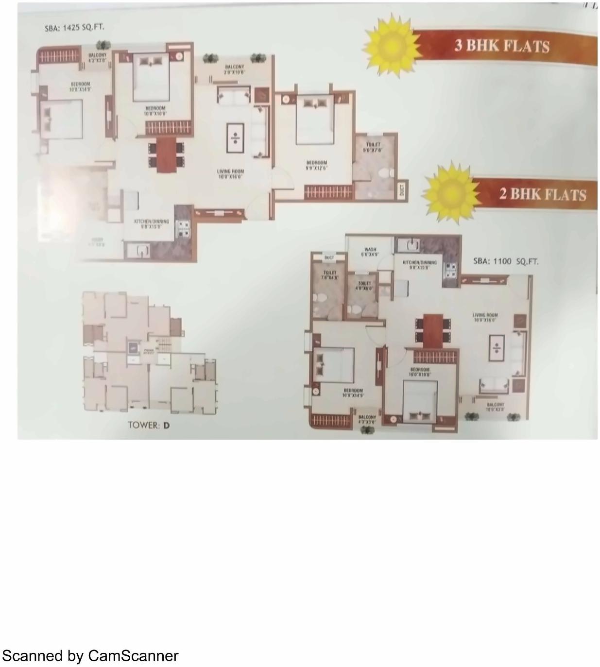Layout of real estate project Sun Crest located at Tandalaja, Vadodara, Gujarat