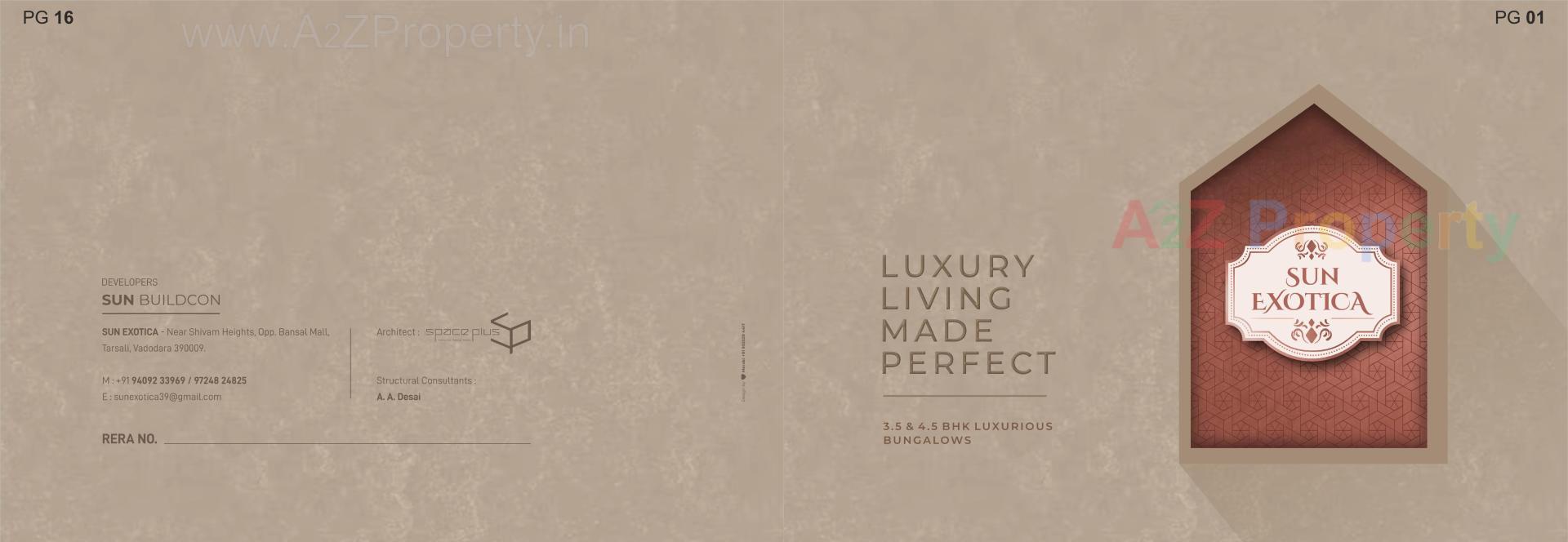  of real estate project Sun Exotica located at Tarsali, Vadodara, Gujarat