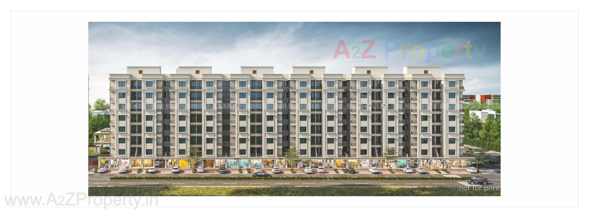 3D Elevation of real estate project Sundaram Icon located at Bapod, Vadodara, Gujarat