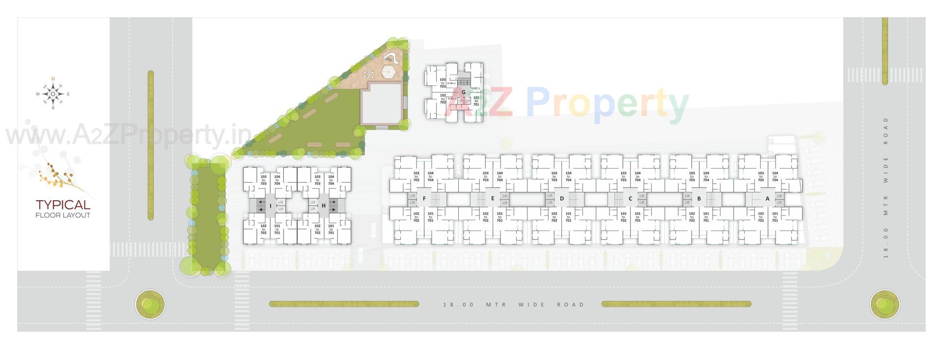 Layout of real estate project Sundaram Icon located at Bapod, Vadodara, Gujarat