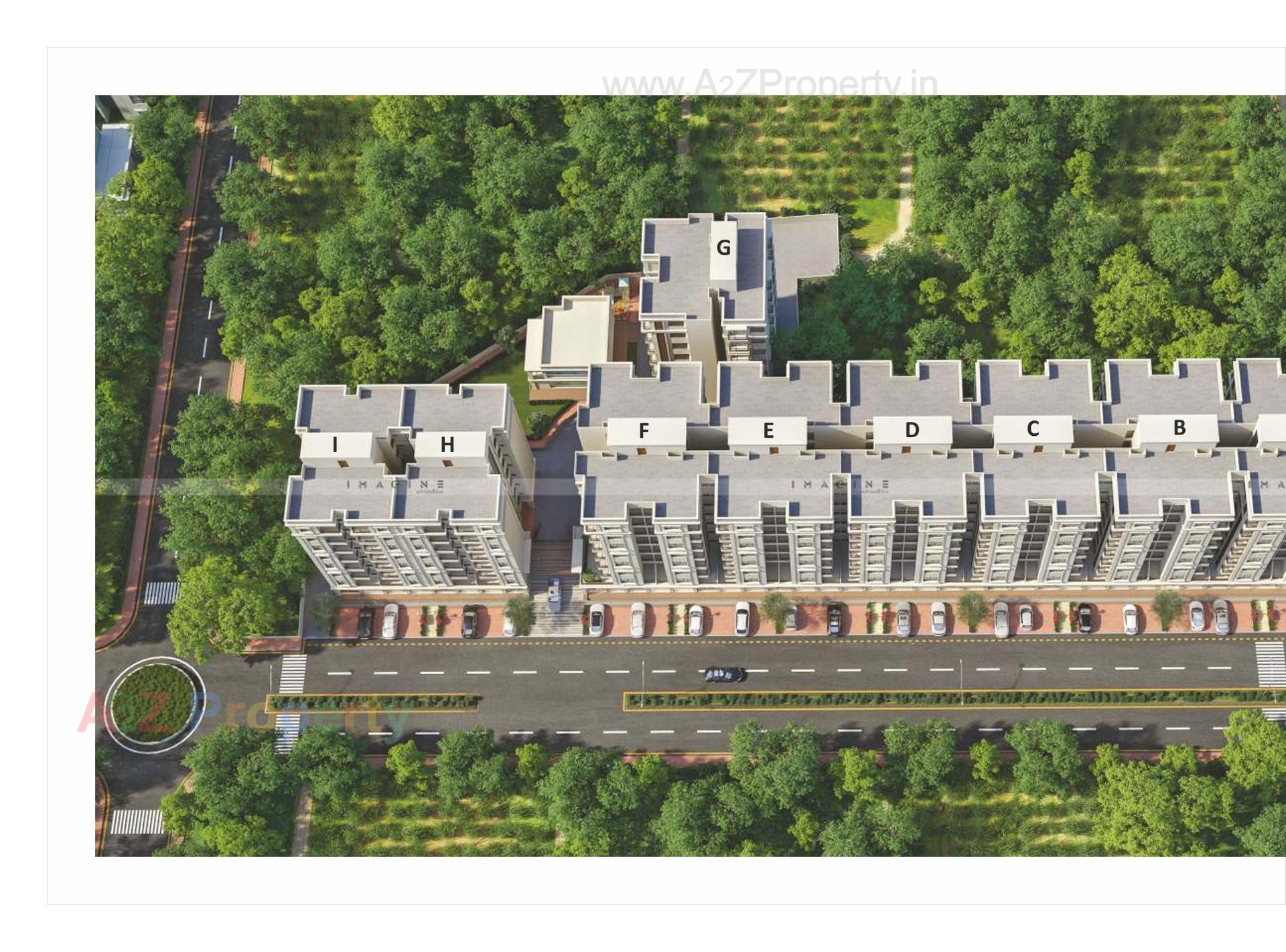 3D Elevation of real estate project Sundaram Icon located at Bapod, Vadodara, Gujarat