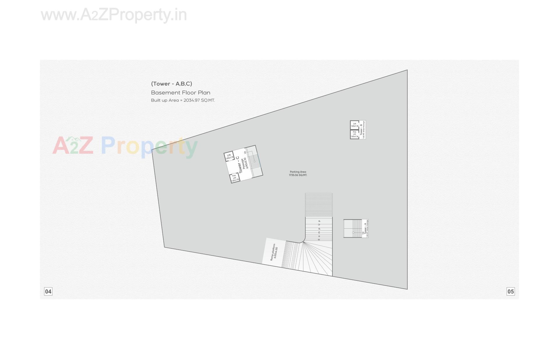 Layout of real estate project Sundaram Skyline located at Tarsali, Vadodara, Gujarat