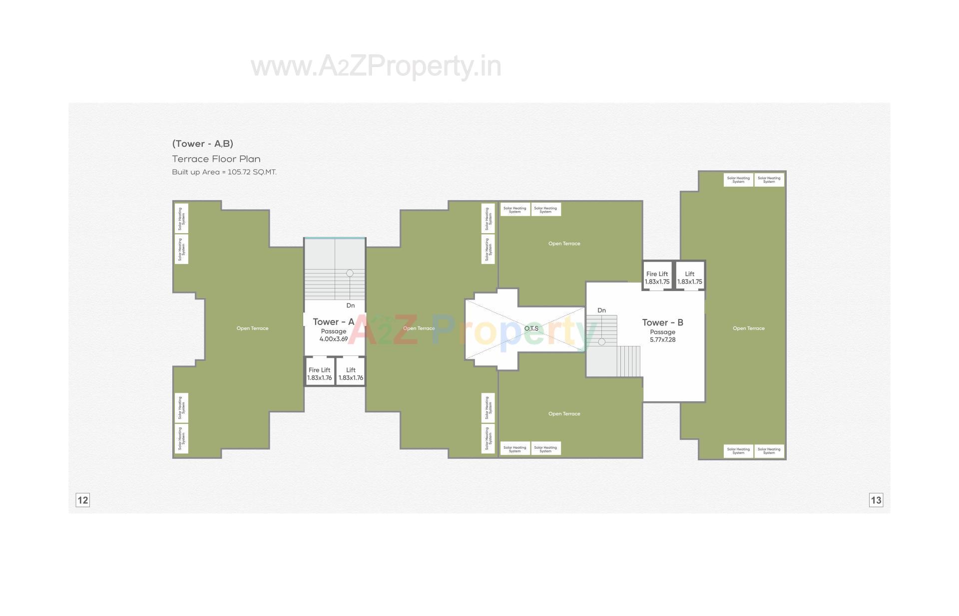 Layout of real estate project Sundaram Skyline located at Tarsali, Vadodara, Gujarat
