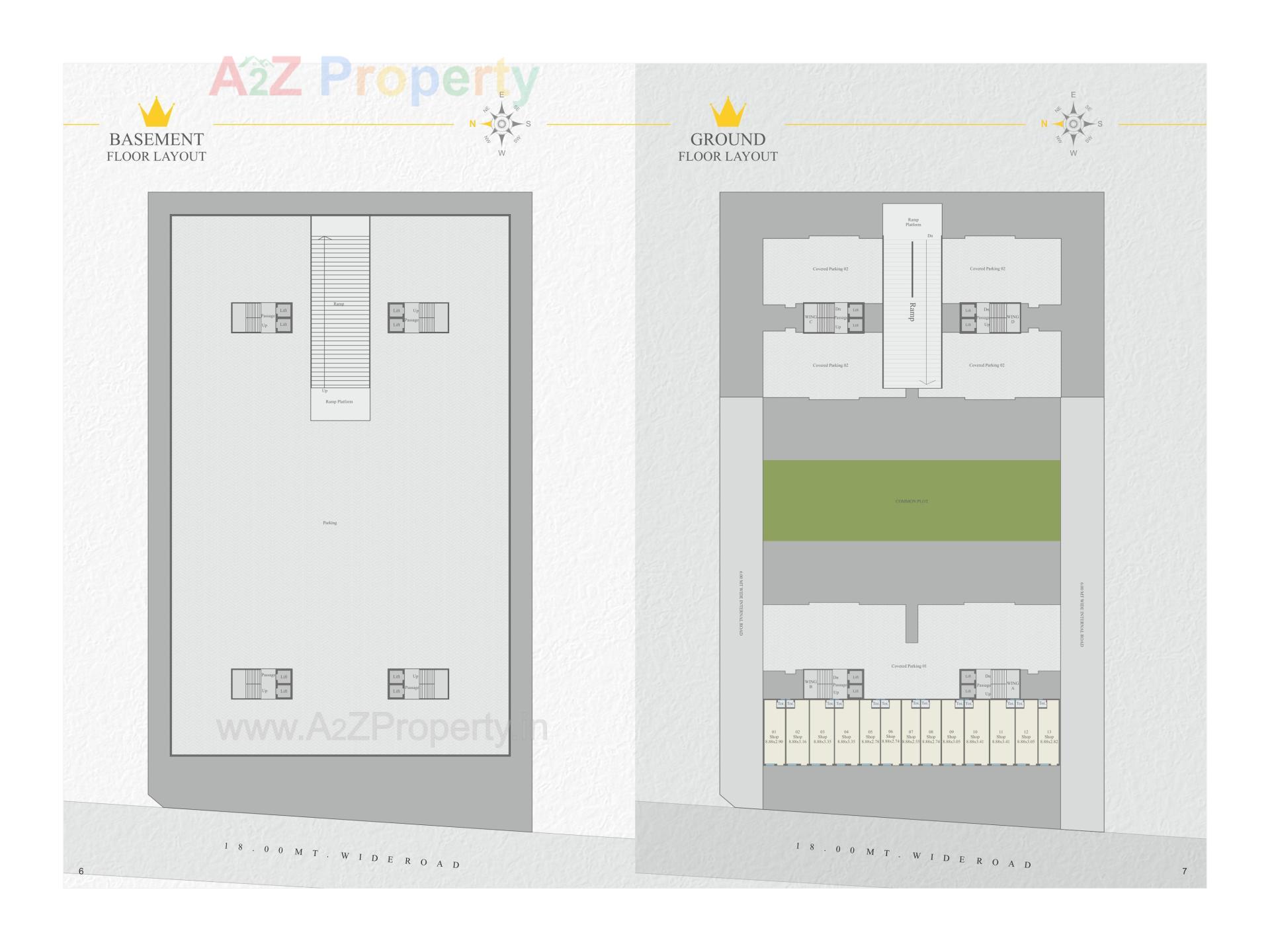 Layout of real estate project Sundaram Status located at Bapod, Vadodara, Gujarat