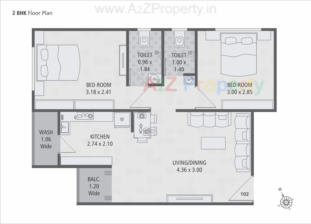 Layout of real estate project Sundaram Villa located at Sayajipura, Vadodara, Gujarat