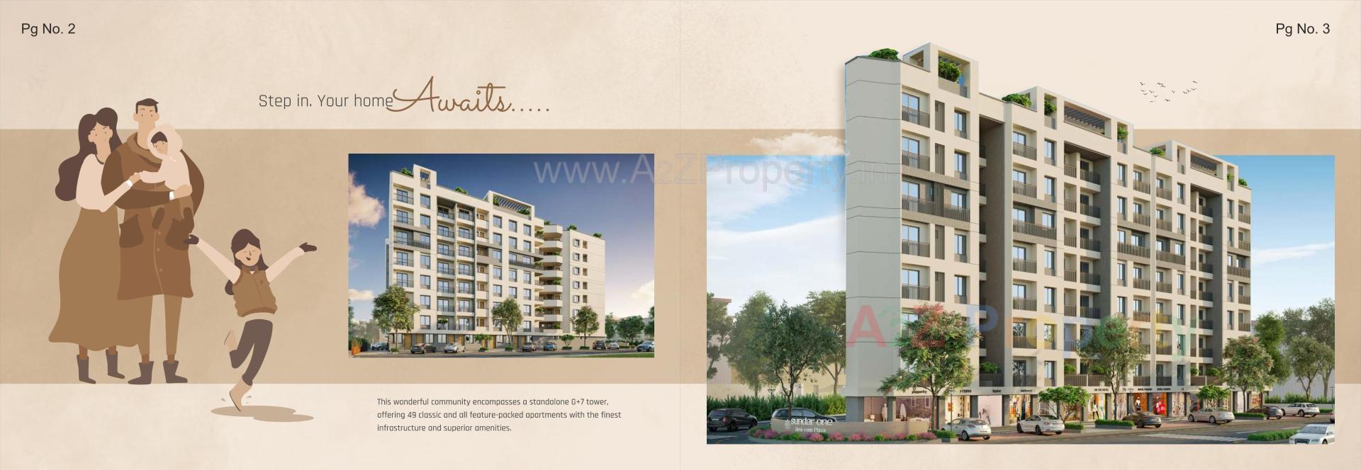  of real estate project Sunder One Resi Cum Plaza located at Makarpura, Vadodara, Gujarat